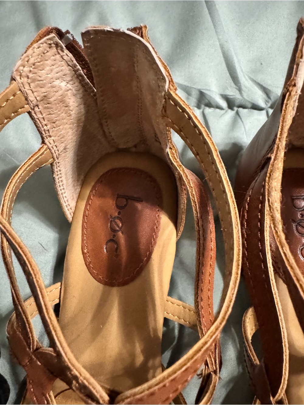 boc Tan Strappy Block Heel Sandals - Picture 3 of 3